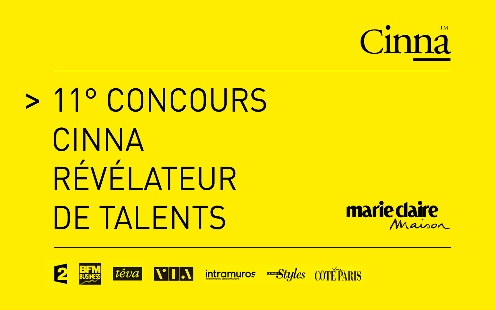 11° concours Cinna révélateur de talents